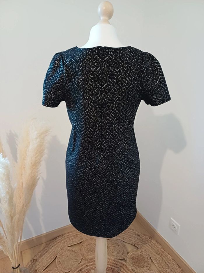 Robe noire courte à motifs Vintage Love taille S 36 - photo numéro 5