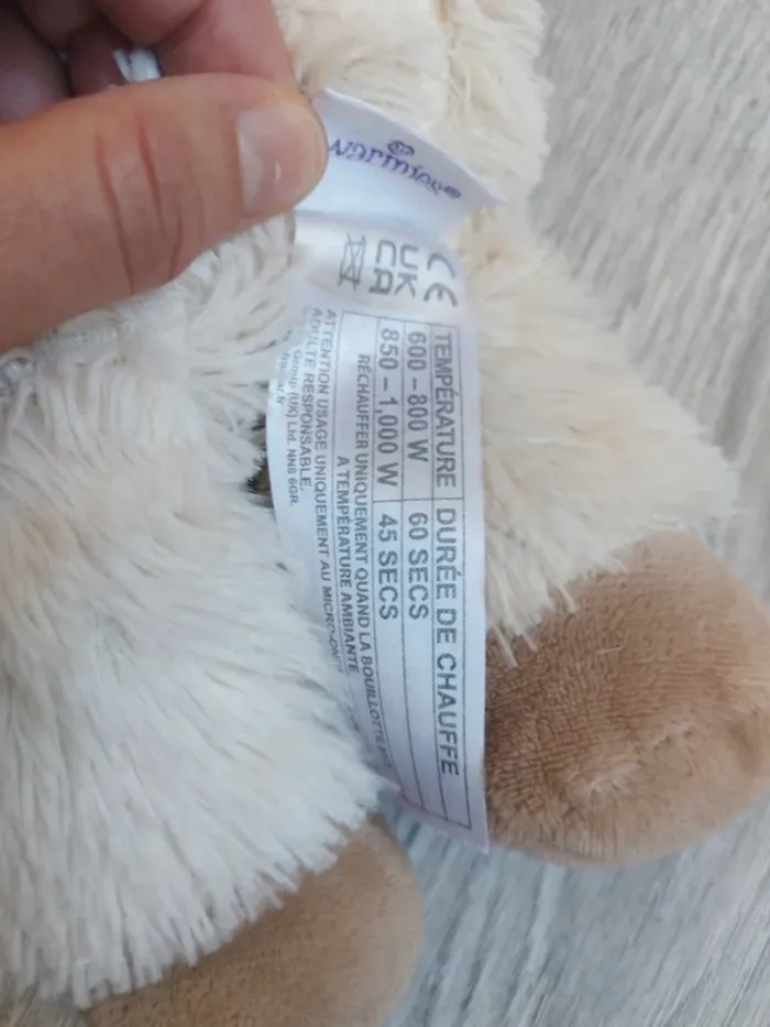 Peluche bouillotte warmies - photo numéro 4