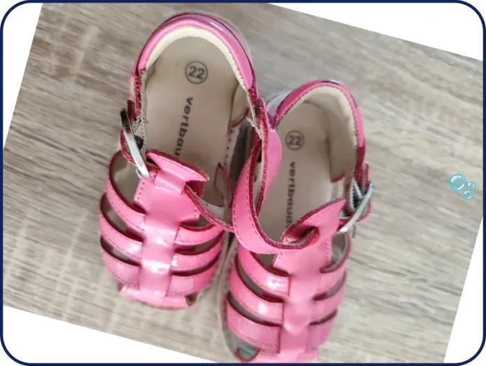 Sandales rose -vertbaudet -T22 - photo numéro 2