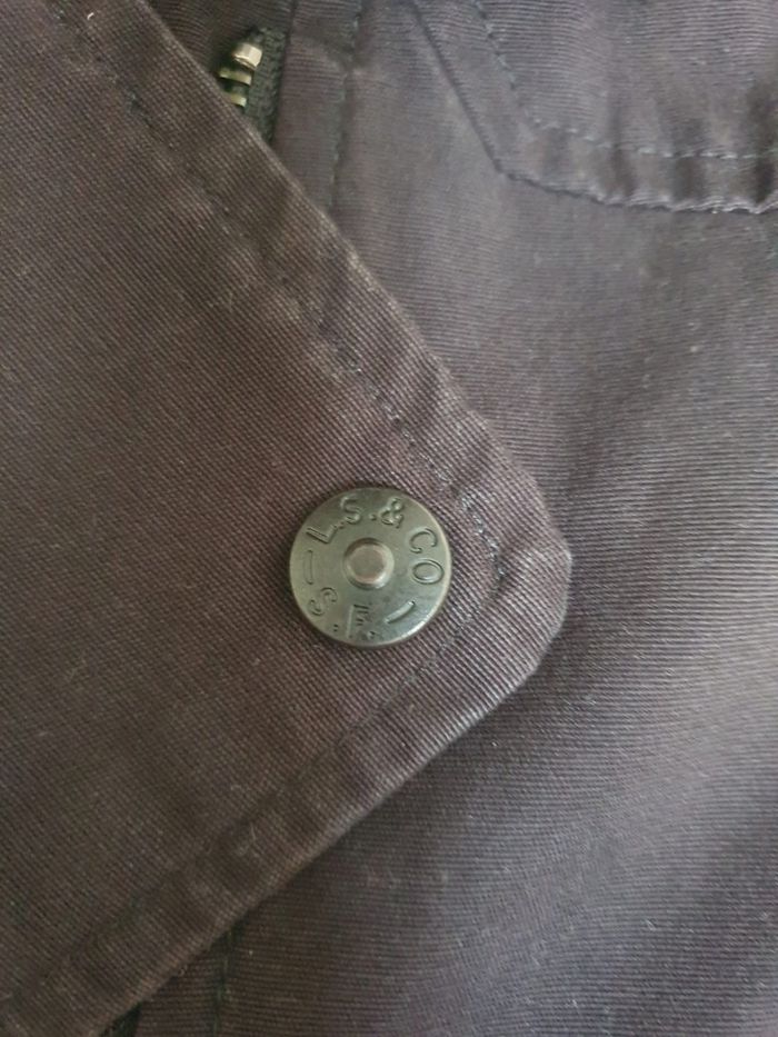 Veste Levi's Denim Noir - Coupe Trucker- 100% coton- XS - photo numéro 6