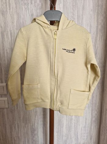 Gilet zippé capuche bébé 36 mois Kiabi Coton