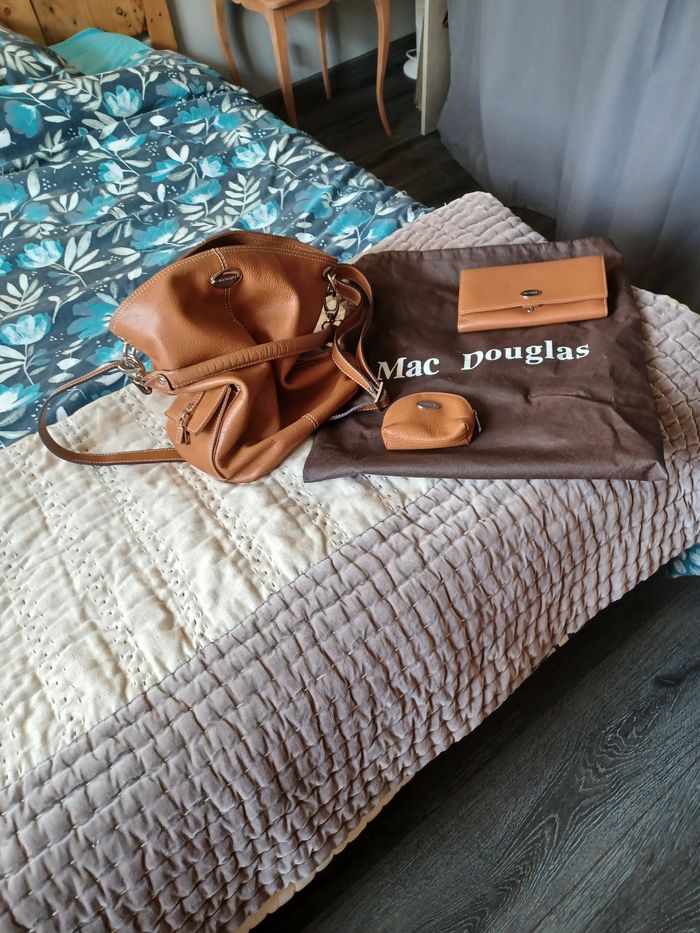 Sac MAC DOUGLAS  Marron caramel avec accessoires - photo numéro 10