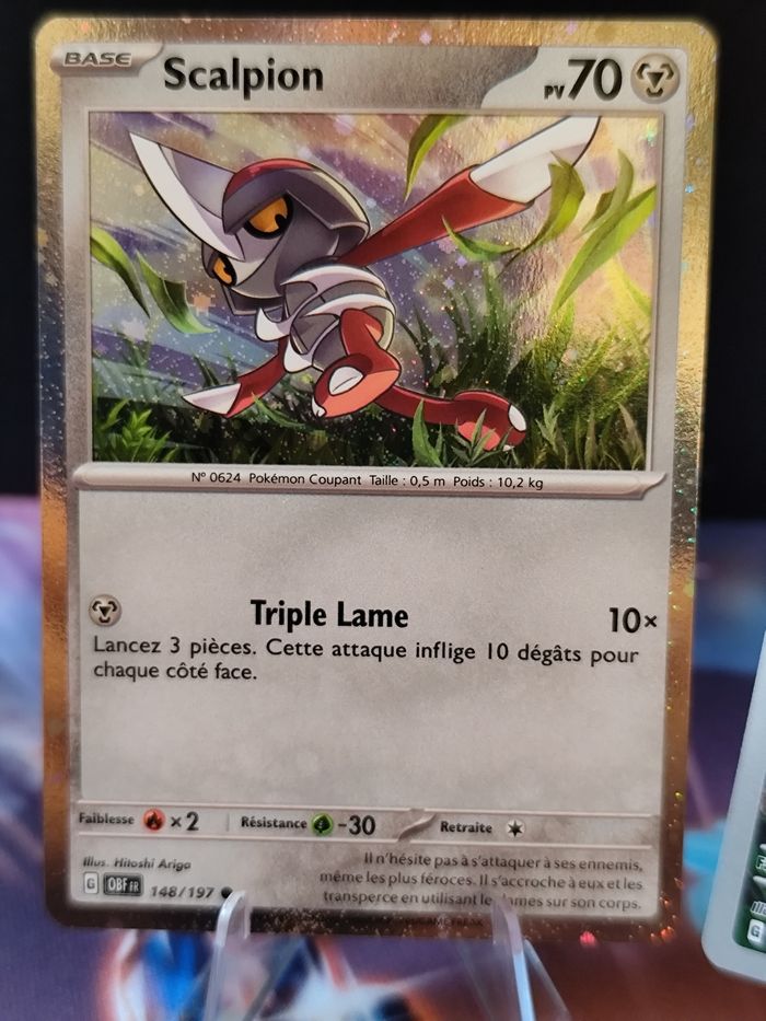 Carte pokémon neuve 🇨🇵 Scalpereur promo svp130 +évolution Holo - photo numéro 4