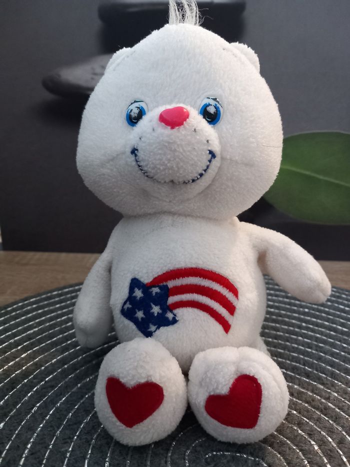 Peluche bisounours america petit modèle 22cm - photo numéro 2