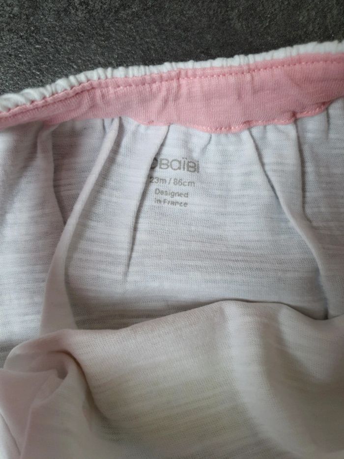 Lot 3 t-shirts/débardeur bébé fille 23-24 mois neuf - photo numéro 4