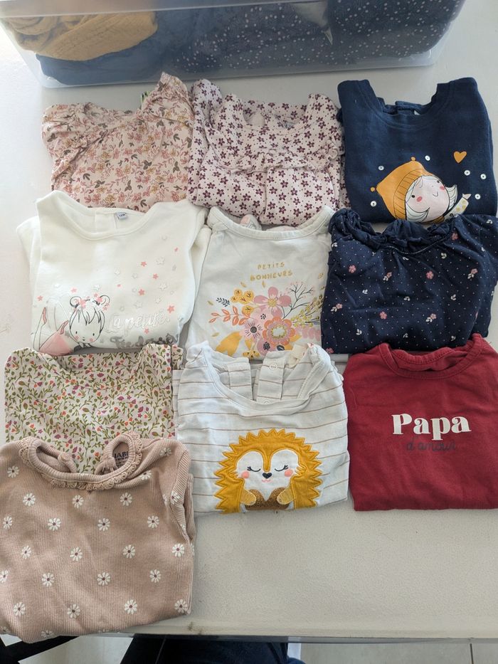 Lot tee shirt manche longue