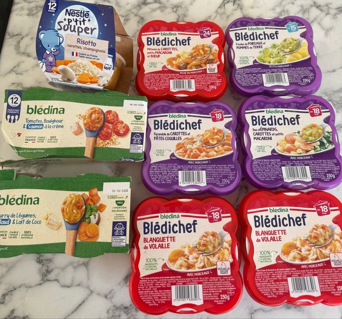 Lots repas bébé