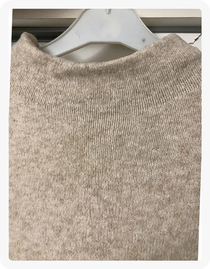 Pull col cheminé beige Kiabi - photo numéro 3