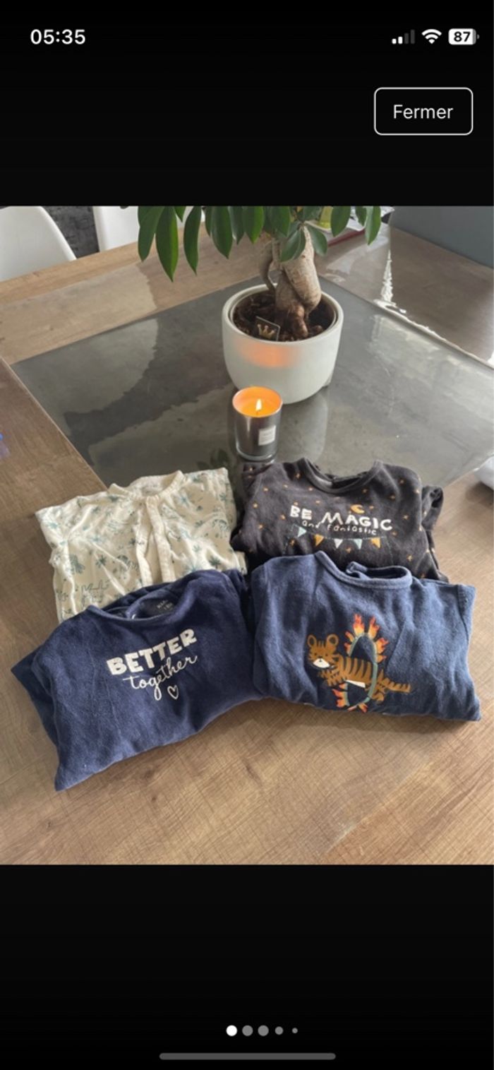 Lot 4 pyjamas