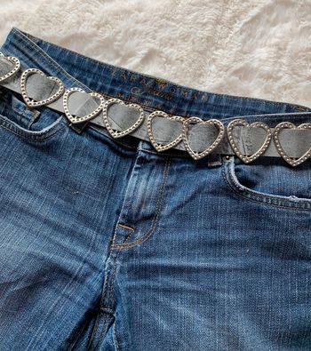 Ceinture cœur style Y2K