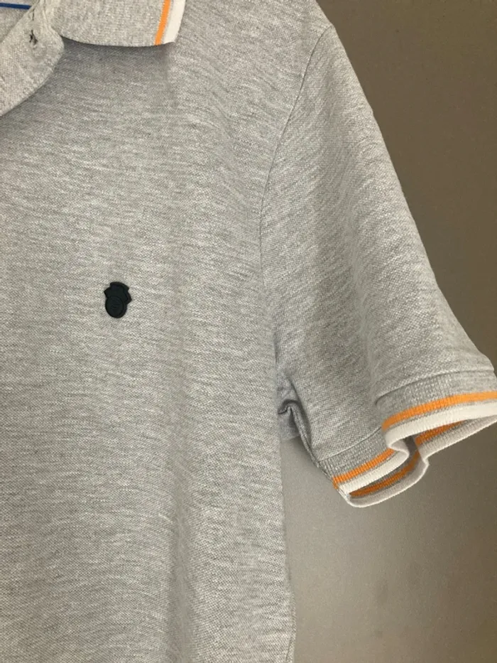Polo homme manches courtes gris clair XL Bill Tornade - photo numéro 4