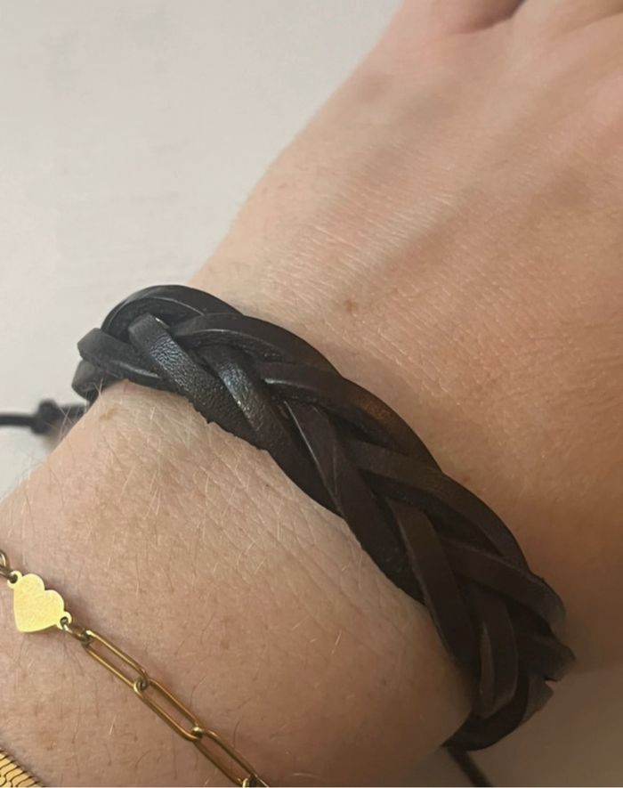 🌻 Destockage 🌻 Bracelet similicuir marron