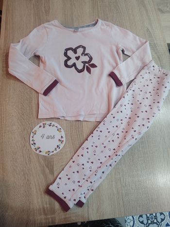 Pyjama en coton fille okaidi 4 ans petit prix