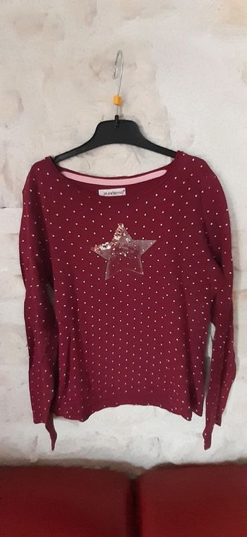 Tee-shirt manches longues étoile 12 ans