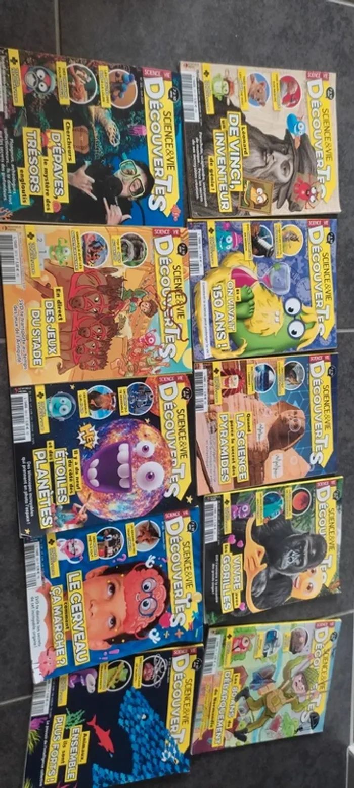 Lot 10 magazine enfants sciences et vie et découvertes