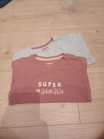 Lot de 2 t-shirts ML 24m/36