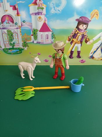 Playmobil soigneuse et son alpaga