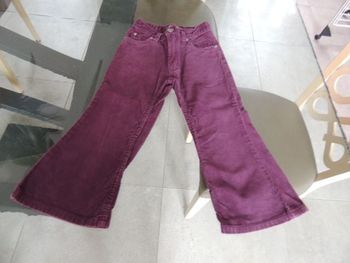 Pantalon bootcut fille 3 ans en velours H et M