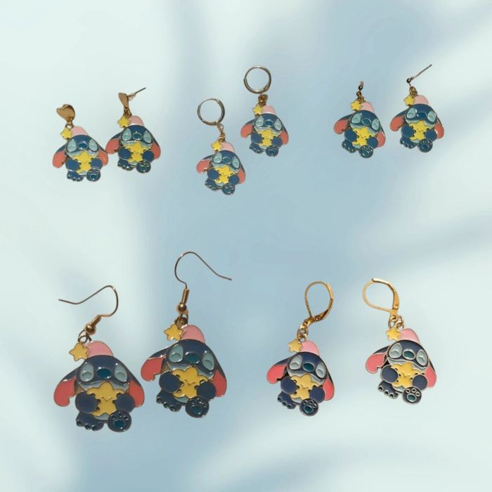 Boucles d'oreilles Stitch Disney