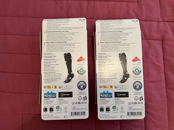 Lot de 2 Paires de Chaussettes Techniques d'Hiver - photo numéro 2