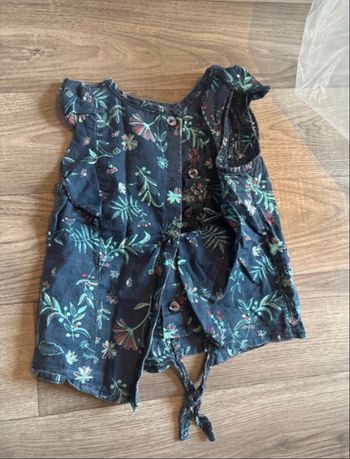 Chemise manche courte bébé fille