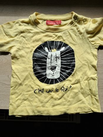 Tee-shirt lion 6 mois