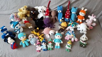 Peluches en crochet fait main
