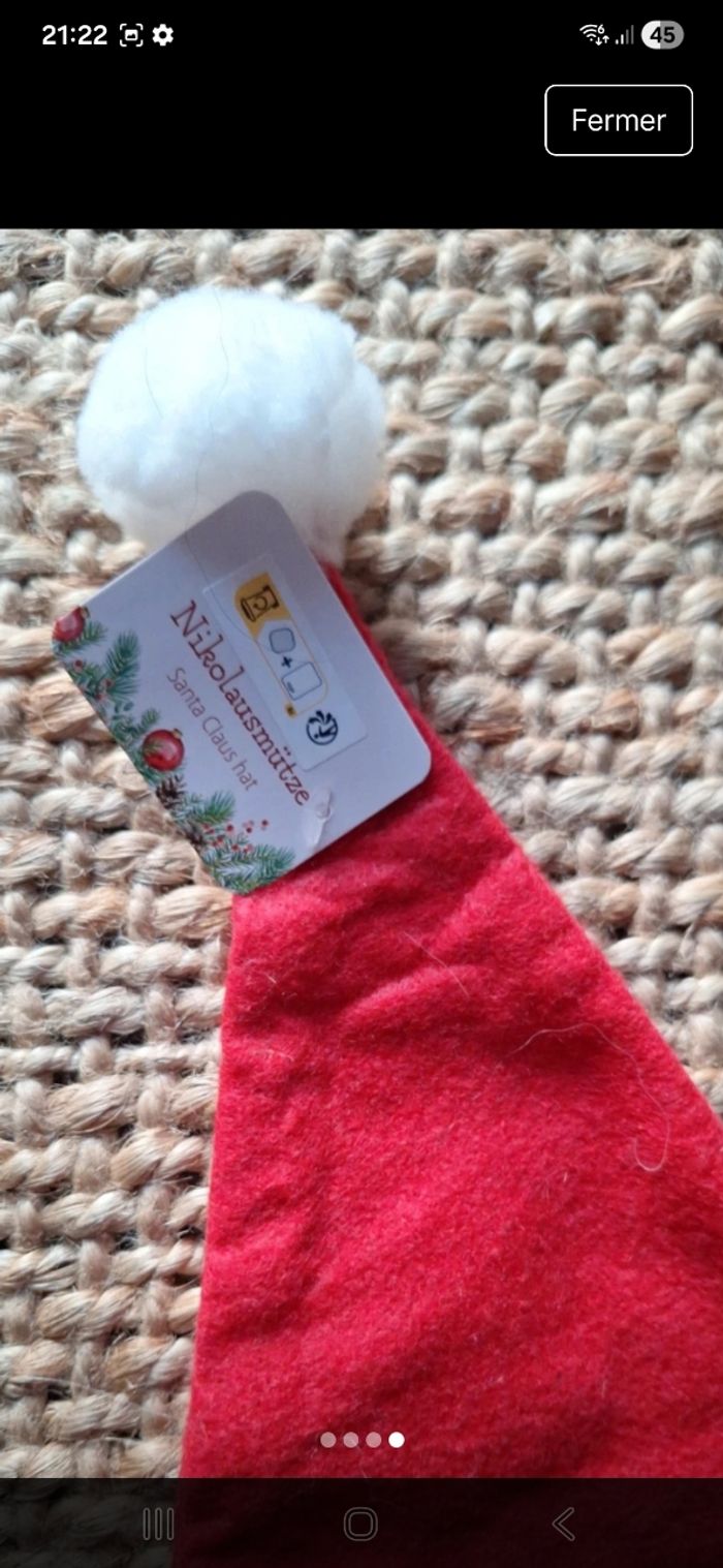 Lot bonnet et chaussette noel - photo numéro 2