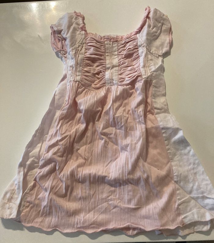 Robe rose pâle lin Jean Bourget
