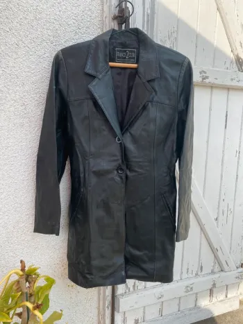 Manteau en cuir