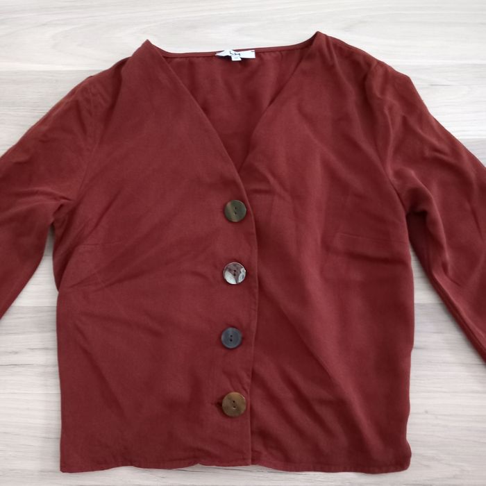 Gilet femme marron La Halle taille 38 - photo numéro 3