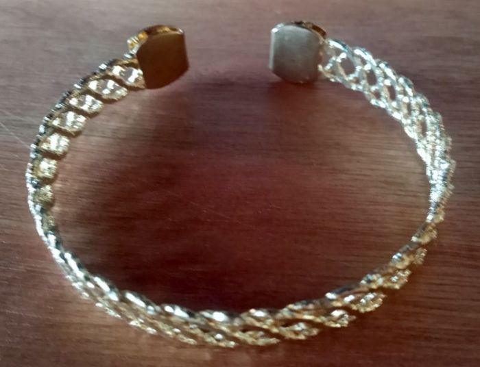 Bracelet doré réglable - photo numéro 2