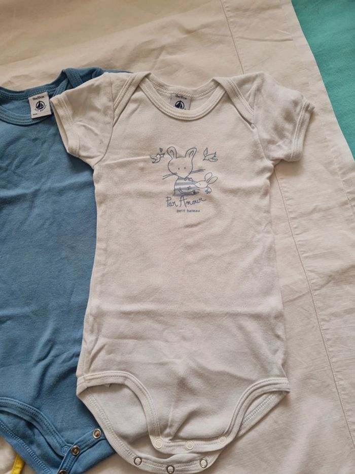 Lot de 3 bodies MC 18 mois Petit Bateau - photo numéro 2