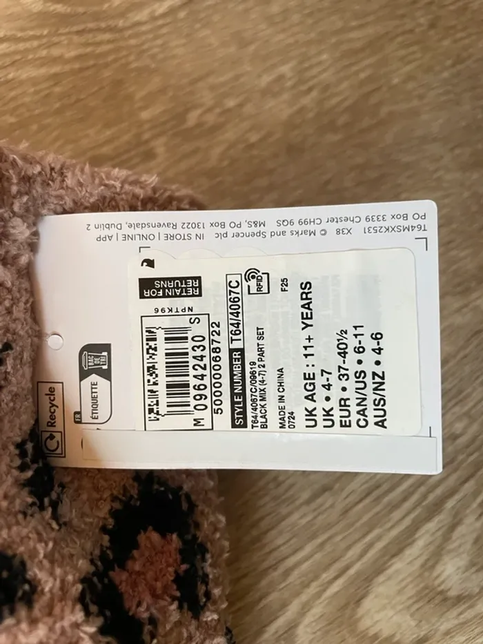 Lot de 2 chaussettes d'hiver antidérapantes et - photo numéro 3