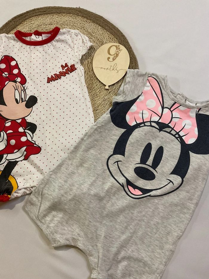 Lot de deux combi grenouillère Minnie été - photo numéro 4