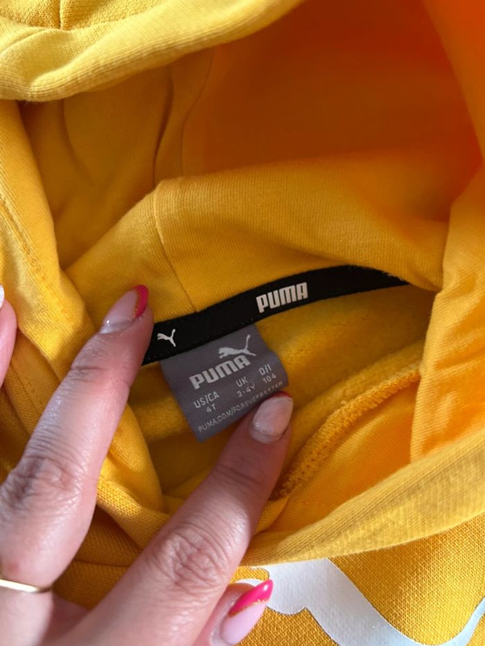 Pull à capuche Puma T3/4 ans - photo numéro 5