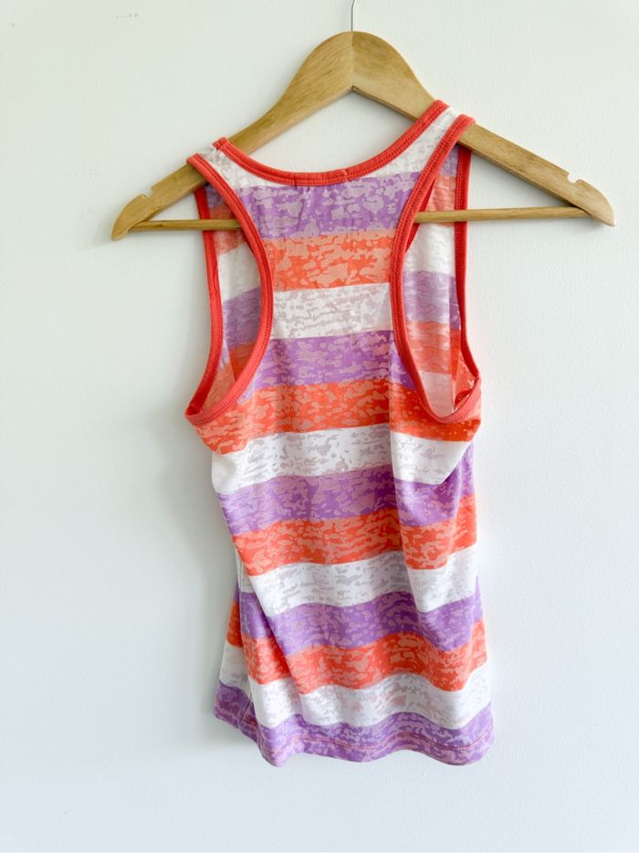 Débardeur à rayure mauve blanc orange taille 38 M Jennyfer - photo numéro 2