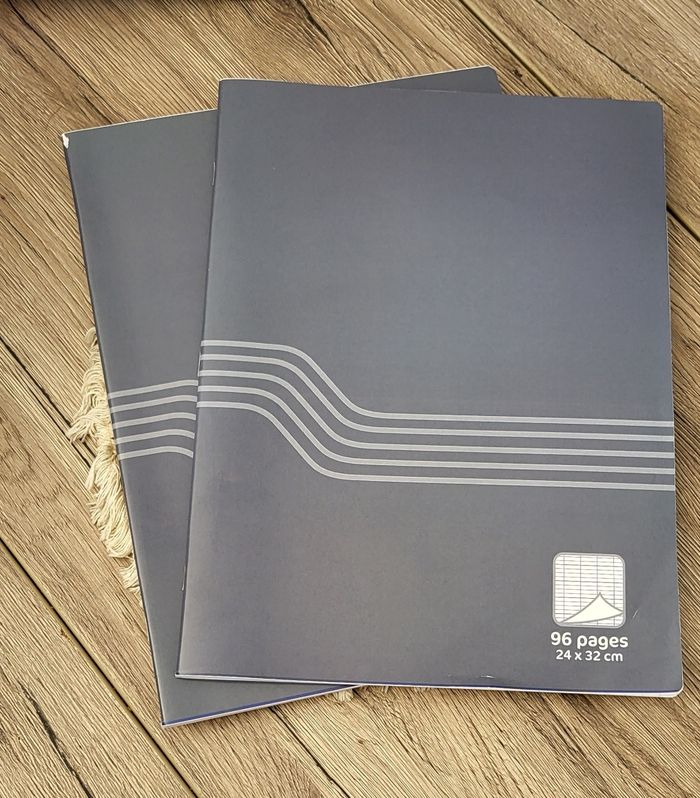 2 cahiers 96pages carreaux