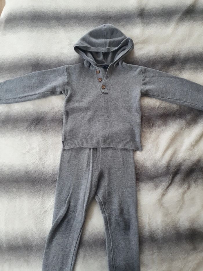 Ensemble maille gris kiabi 24 mois garçon