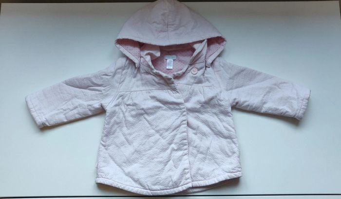 Manteau rose pâle mi saison