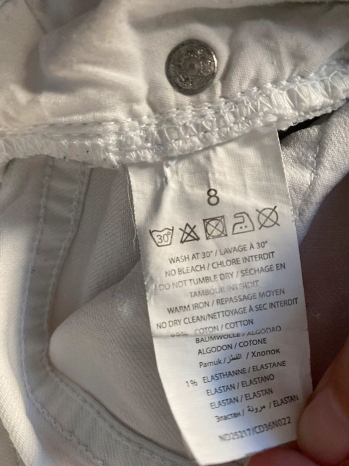 Short en jeans blanc Levi’s - 8 ans - photo numéro 6