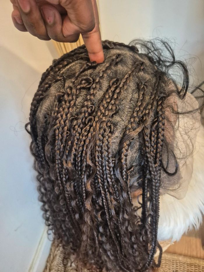 Perruque lace wig braids bohoo 80cm - photo numéro 5