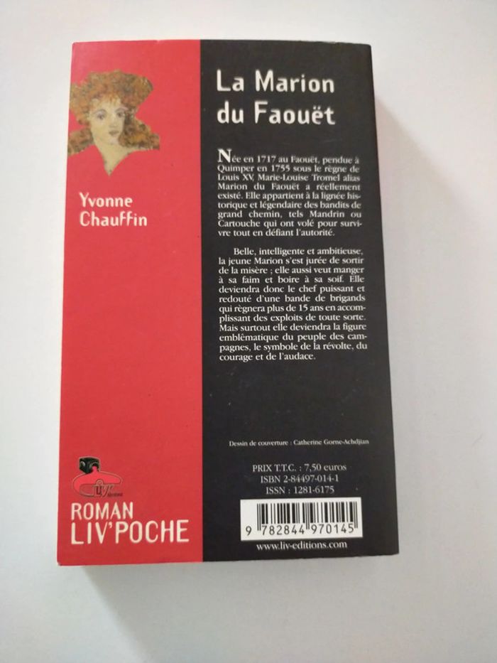 Livre la Marion du Faouët Yvonne Chauffin - photo numéro 2