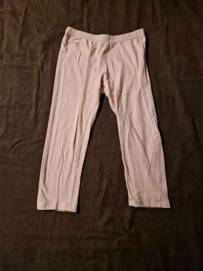 Leggings fille rose clair