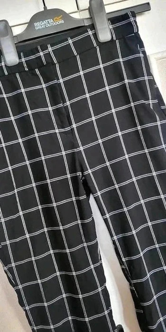 Pantalon slim à carreaux Taille S Zara - photo numéro 6