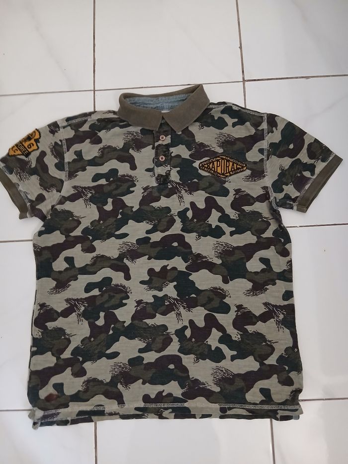 Polo homme taille L tres bonne etat marque kaporal - photo numéro 2