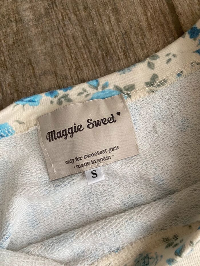 Sweat à volants et dentelle motif Liberty - photo numéro 5