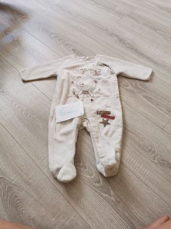 Pyjama blanc kitchoun 6 mois