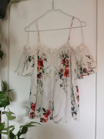 Top blanc à fleurs Jöwell