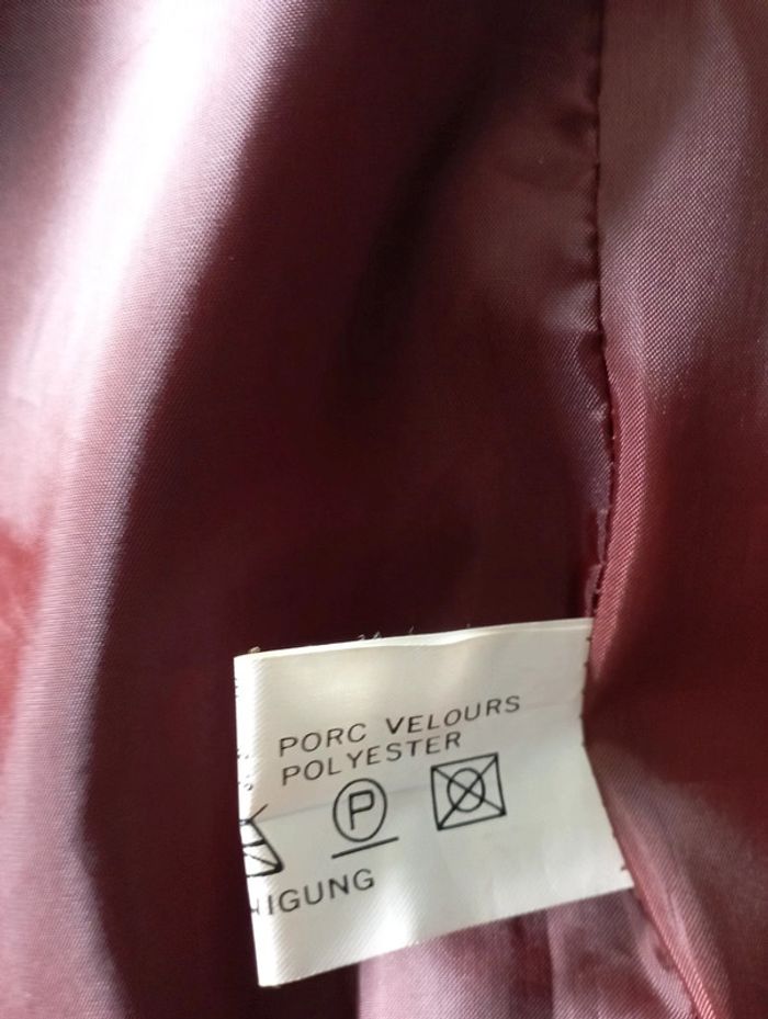 Gilet costume femme croûte porc marron foncé - photo numéro 7